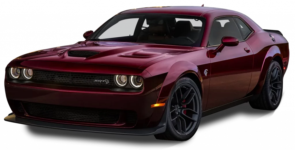 Dodge challenger srt rouge big motors import